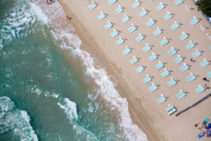 Empty Loungers St Tropez