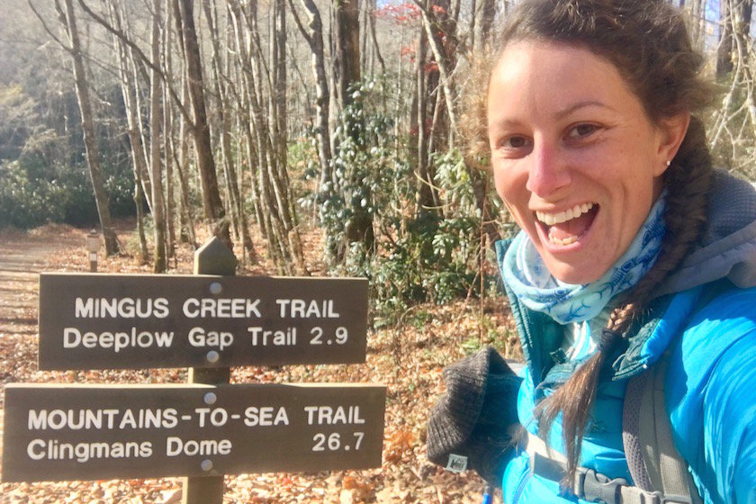 Meet the first woman to yoyo hike the Mountains to Sea Trail - yes, Kimberly Brookshire hiked from one side of NC to the other and back again!