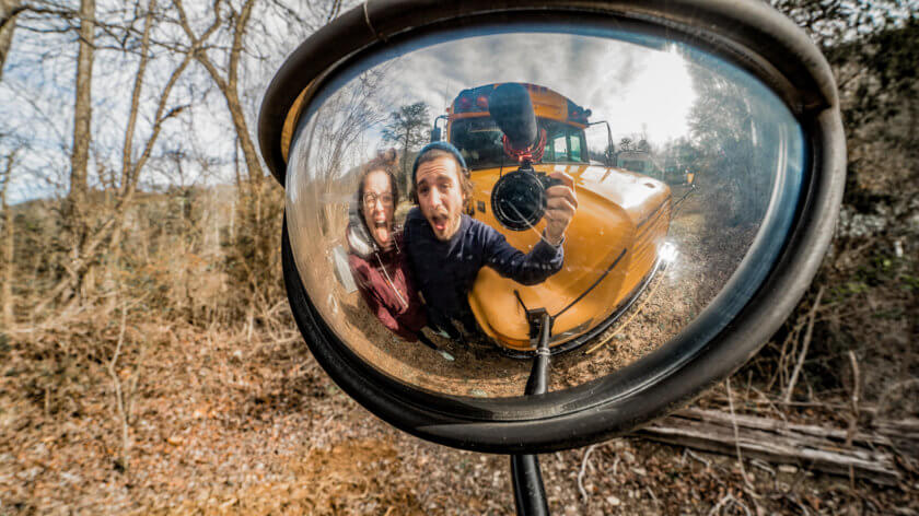 Meet the couple who turned a school bus into a tiny home and road tripped America
