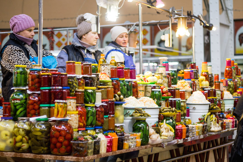 Kyiv Kiev City Guide Bessarabska Market