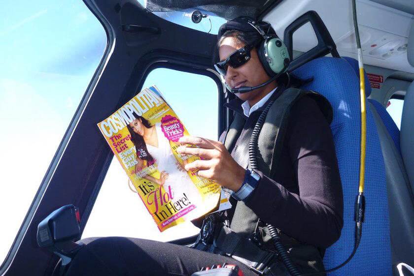 This Female Helicopter Pilot in Qatar follows her Dream to Travel the World