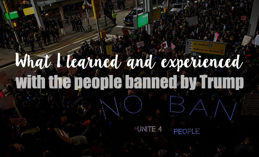 What I learned and experienced with the people banned by Trump