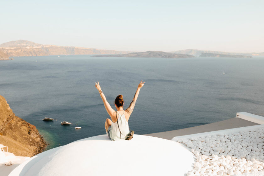 If you google 'roof tops in Santorini' you will find gorgeous photos & tips for the best IG locations - but there is more to these shots than meets the eye.