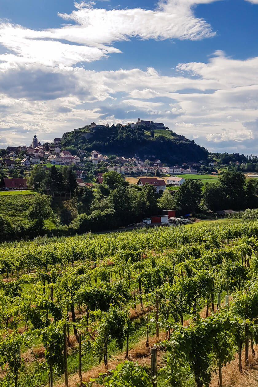 View of Riegersburg in Austria