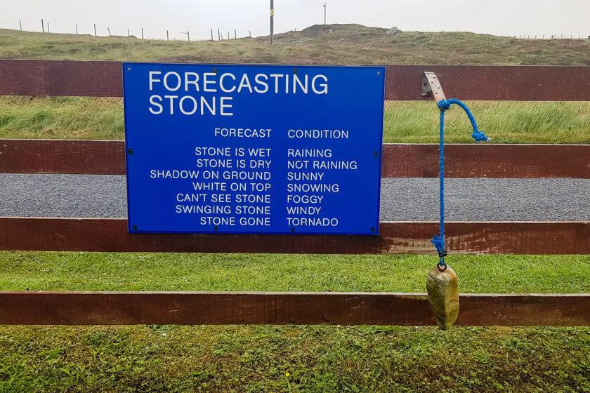 The weather forecasting stone on Berneray