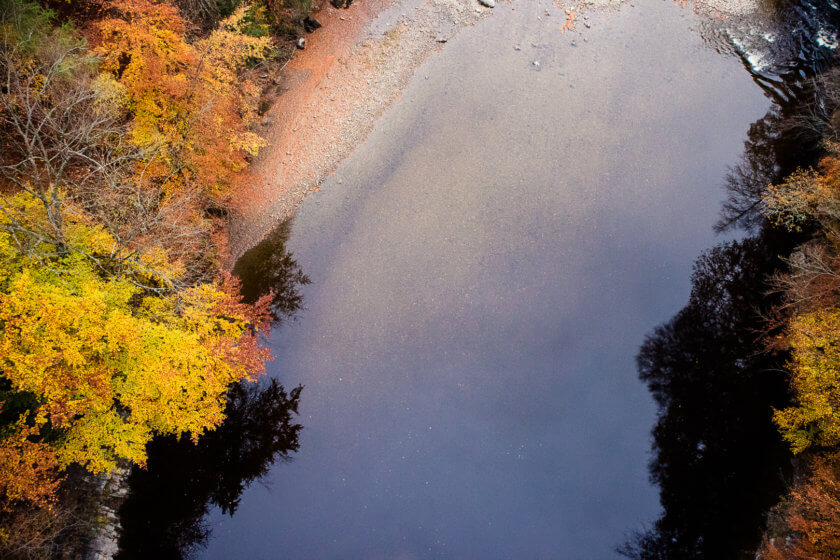 The River Garry from above