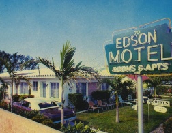 Retro motel glamour