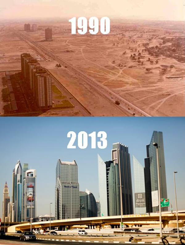 dubai before and after