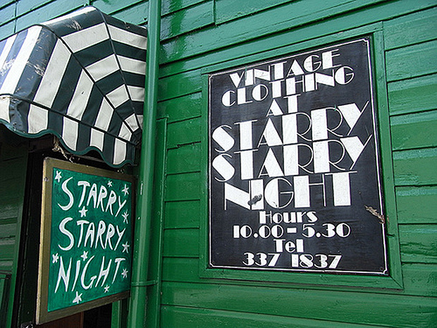 5 cool vintage shops in Glasgow - Starry Starry Night