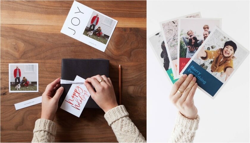 10 awesome ways to turn your photos into christmas gifts - christmas photo cards, artifact uprising