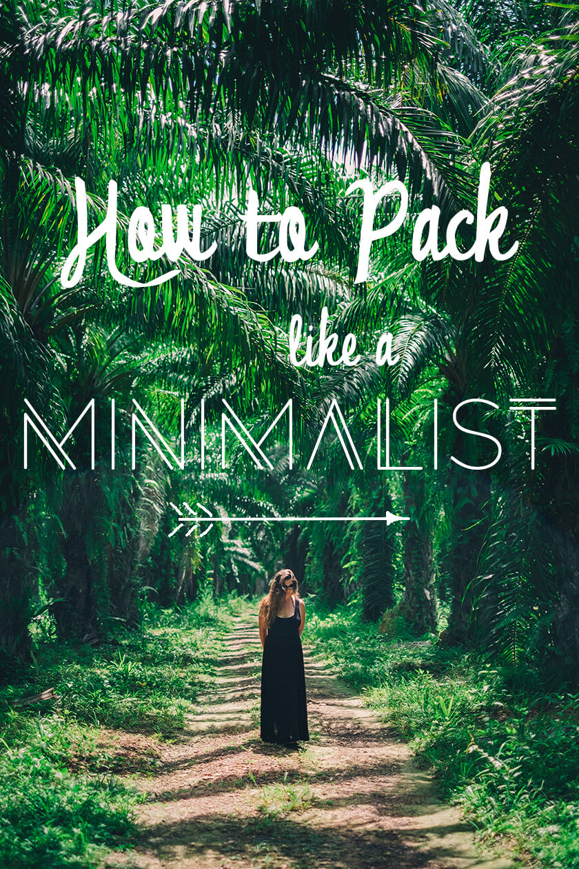 how to pack like a minimalist