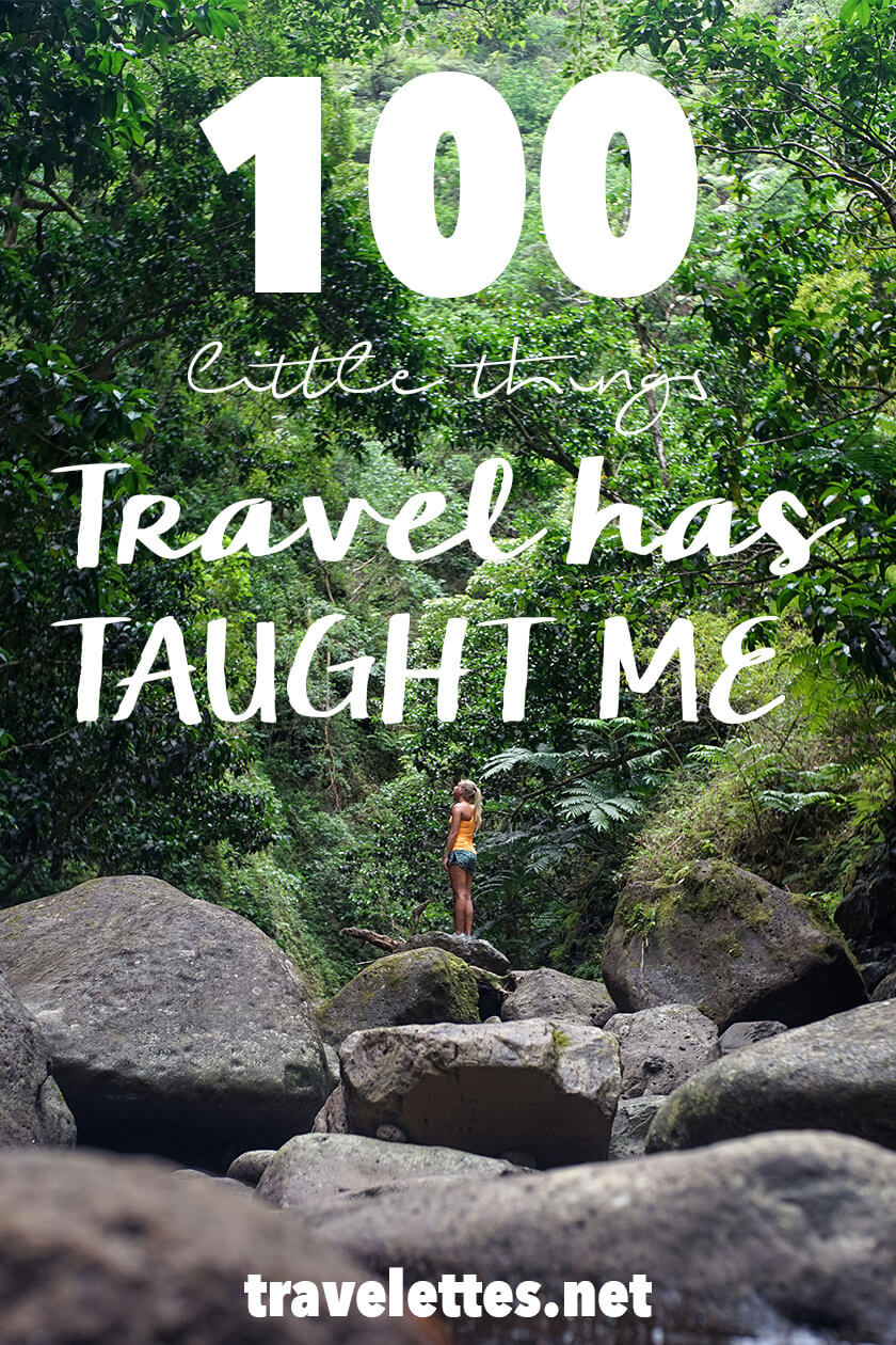 100 little things that travel has taught me