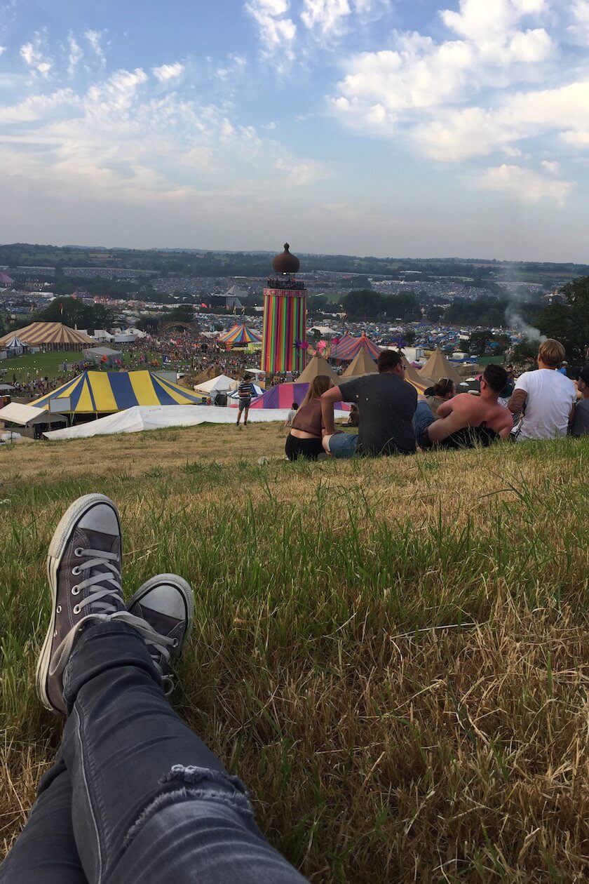 Glastonbury festival in England is so much more than just a music festival - it has an important message and should be experienced with all the senses!