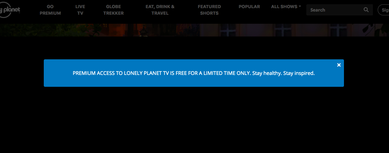 Take Advantage of Lonely Planet TV’s Lockdown Freebie!